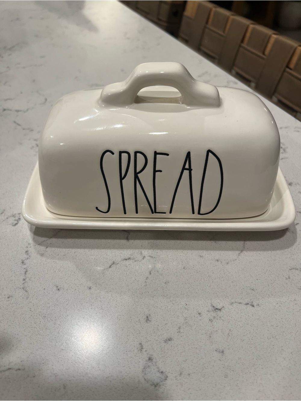 Rae Dunn “Spread” Ceramic Butter dish